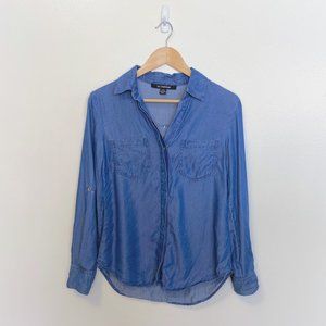 🌿 Le Chateau | Faux Denim Blouse